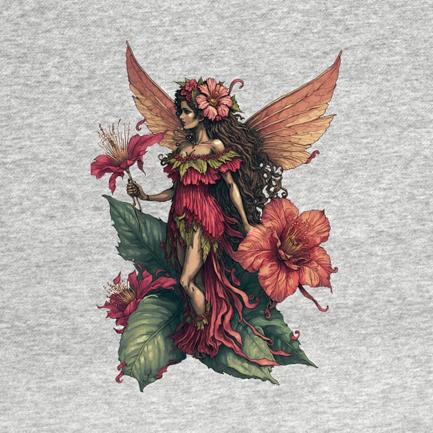 Hibiscus Flower Fairy Girl Cute Hawaii Cicely Mary Barker by peachycrossing